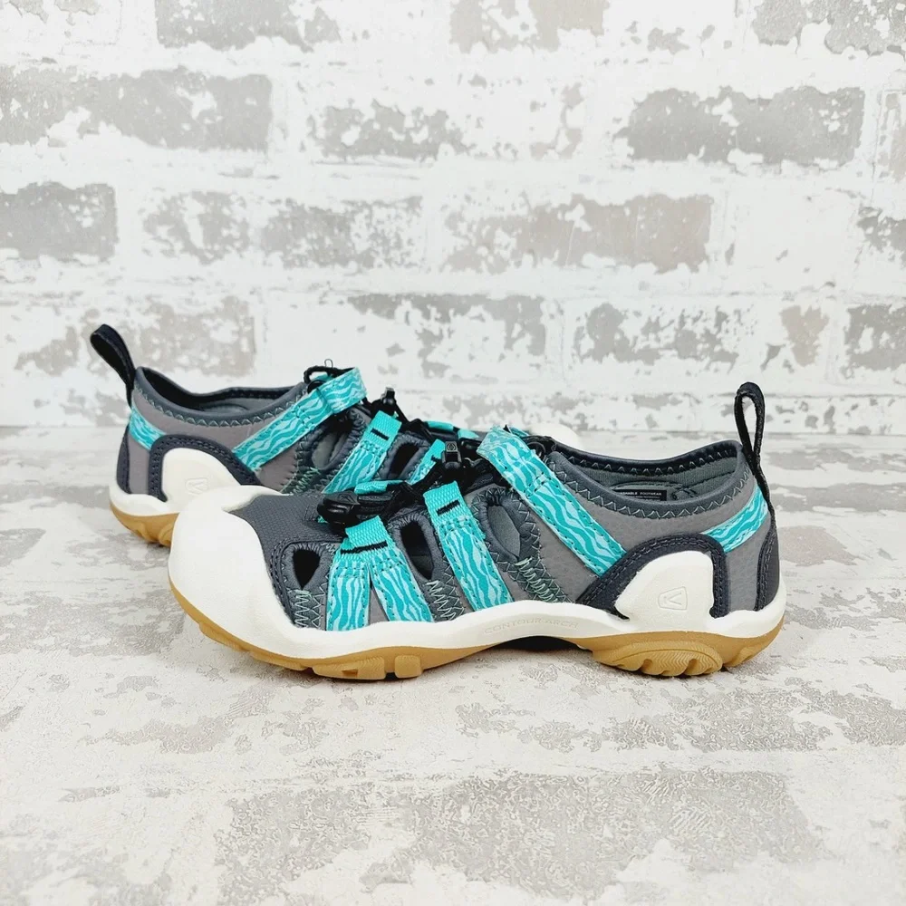 KEEN Kids' Blue Gray Sandal - Secure Water-Ready Shoe